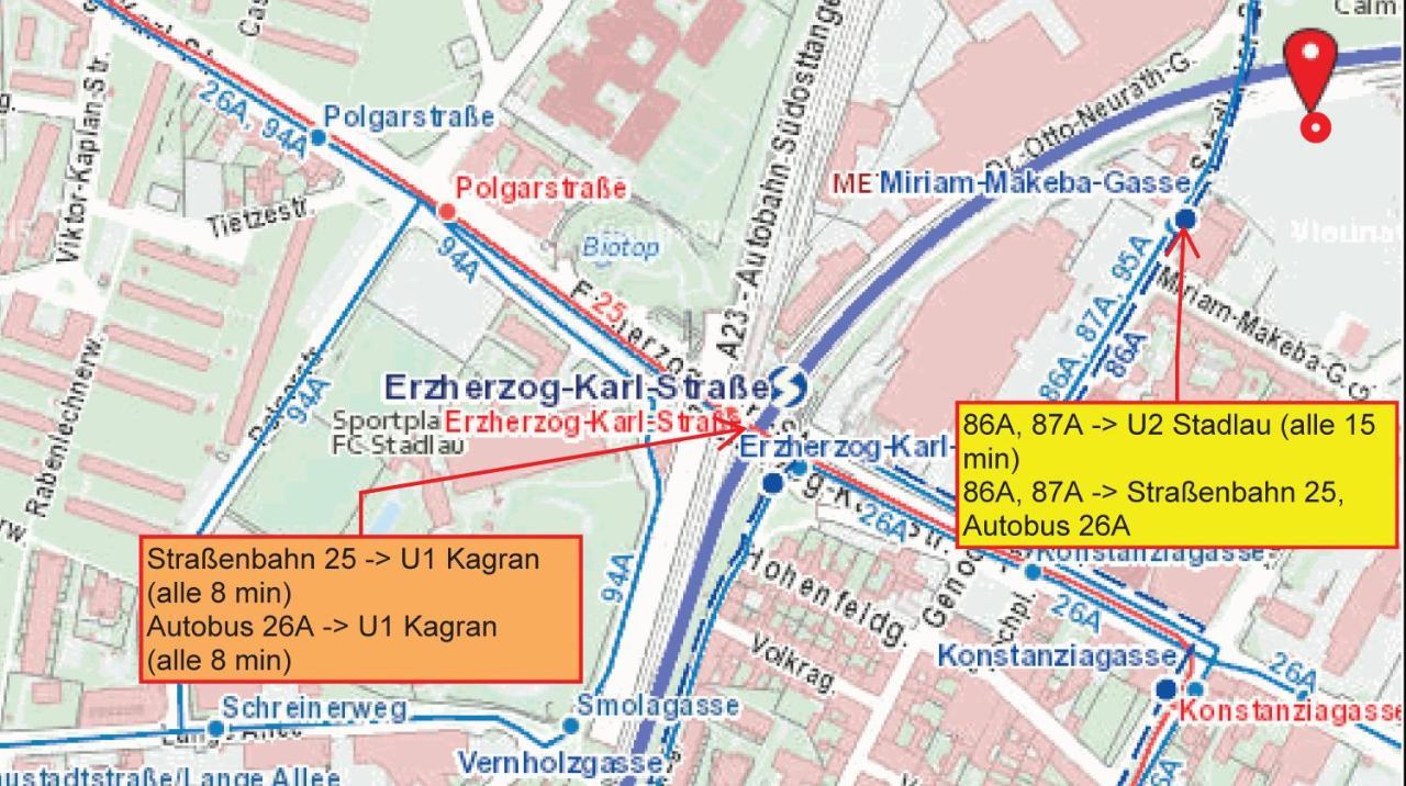 Neubau Wohnung Stadlau Bécs Kültér fotó